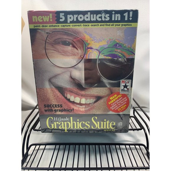 New Unopened HiJaak Graphics Suite v3.0 Convert and Manipulate Graphics Dos/Wind - Picture 1 of 7